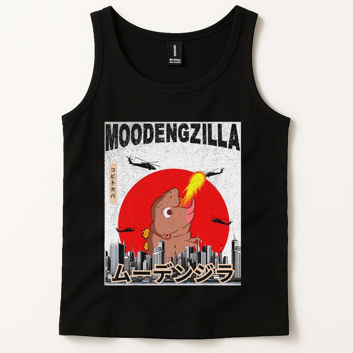 Moo Deng Pygmy Hippopotamus Funny Moodengzilla Tank Top