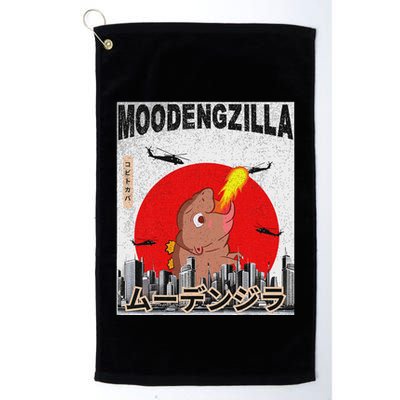 Moo Deng Pygmy Hippopotamus Funny Moodengzilla Golf Towel