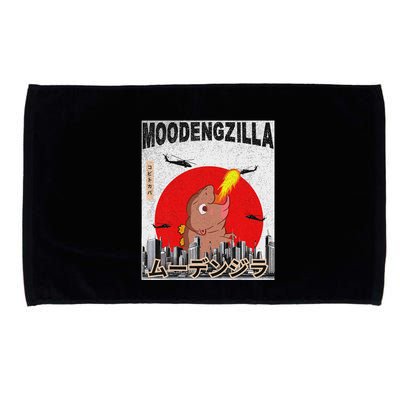 Moo Deng Pygmy Hippopotamus Funny Moodengzilla Microfiber Hand Towel