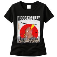 Moo Deng Pygmy Hippopotamus Funny Moodengzilla Womens T-Shirt