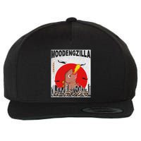 Moo Deng Pygmy Hippopotamus Funny Moodengzilla Wool Snapback Cap