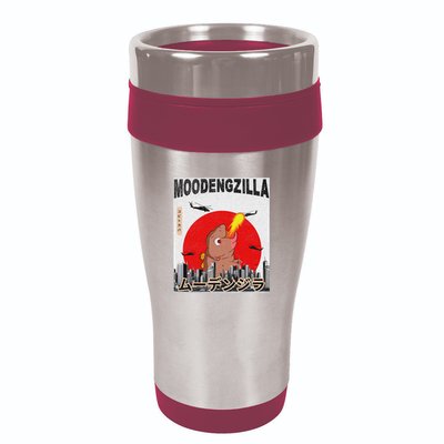 Moo Deng Pygmy Hippopotamus Funny Moodengzilla 16oz Travel Tumbler