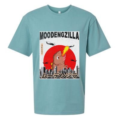 Moo Deng Pygmy Hippopotamus Funny Moodengzilla Sueded Cloud Jersey T-Shirt