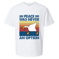 Murder Duck Peace Was Never An Option Duck With Knife Meme Sueded Cloud Jersey T-Shirt