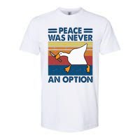 Murder Duck Peace Was Never An Option Duck With Knife Meme Softstyle CVC T-Shirt