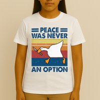 Murder Duck Peace Was Never An Option Duck With Knife Meme T-Shirt
