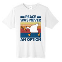 Murder Duck Peace Was Never An Option Duck With Knife Meme Tall Fusion ChromaSoft Performance T-Shirt