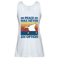 Murder Duck Peace Was Never An Option Duck With Knife Meme Ladies Essential Flowy Tank