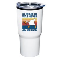 Murder Duck Peace Was Never An Option Duck With Knife Meme Tumbler