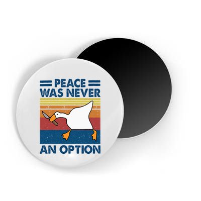 Murder Duck Peace Was Never An Option Duck With Knife Meme Magnet