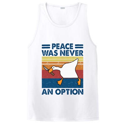 Murder Duck Peace Was Never An Option Duck With Knife Meme PosiCharge Competitor Tank