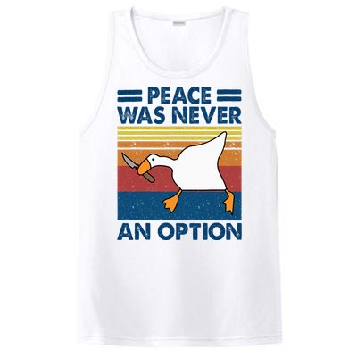 Murder Duck Peace Was Never An Option Duck With Knife Meme PosiCharge Competitor Tank