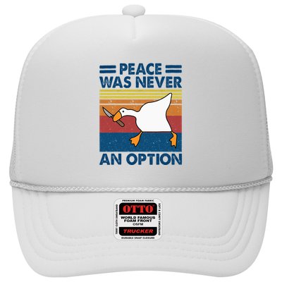 Murder Duck Peace Was Never An Option Duck With Knife Meme Trucker Hat