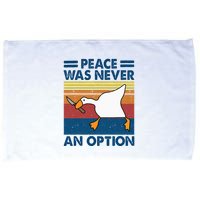 Murder Duck Peace Was Never An Option Duck With Knife Meme Microfiber Hand Towel