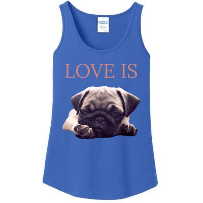 Mothers Day Pug Gift Pug Mom Life Love Dog Ladies Essential Tank