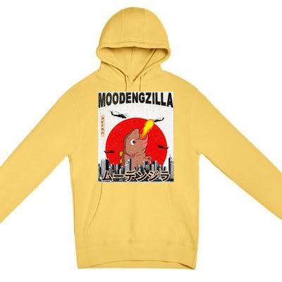 Moo Deng Pygmy Hippopotamus Funny Moodengzilla Gift Premium Pullover Hoodie