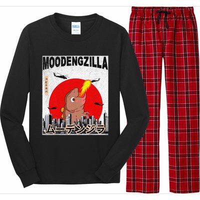 Moo Deng Pygmy Hippopotamus Funny Moodengzilla Gift Long Sleeve Pajama Set