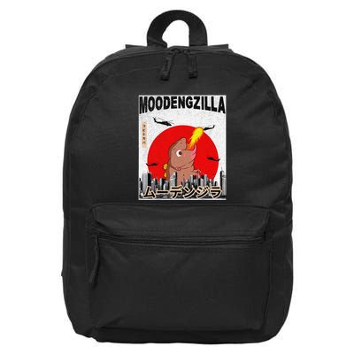 Moo Deng Pygmy Hippopotamus Funny Moodengzilla Gift 16 in Basic Backpack
