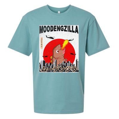 Moo Deng Pygmy Hippopotamus Funny Moodengzilla Gift Sueded Cloud Jersey T-Shirt