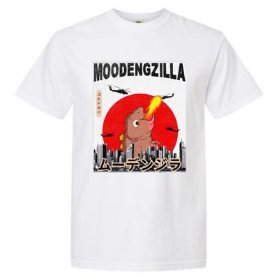 Moo Deng Pygmy Hippopotamus Funny Moodengzilla Gift Garment-Dyed Heavyweight T-Shirt