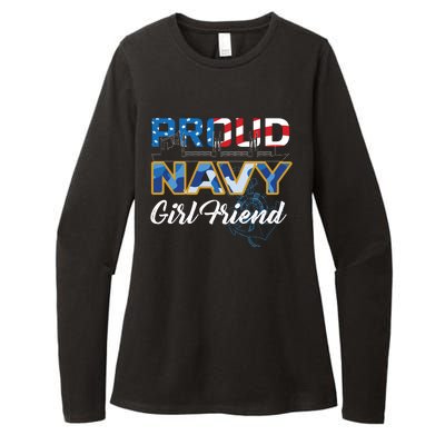 Memorial Day Proud Nav'y GirlFriend Womens CVC Long Sleeve Shirt