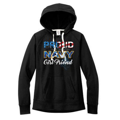 Memorial Day Proud Nav'y GirlFriend Women's Fleece Hoodie