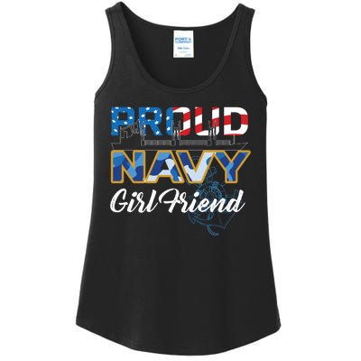 Memorial Day Proud Nav'y GirlFriend Ladies Essential Tank