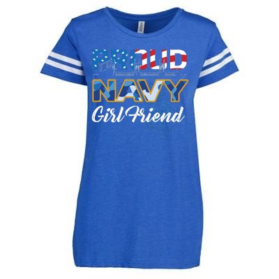 Memorial Day Proud Nav'y GirlFriend Enza Ladies Jersey Football T-Shirt