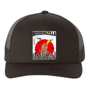 Moo Deng Pygmy Hippopotamus Funny Moodengzilla Yupoong Adult 5-Panel Trucker Hat