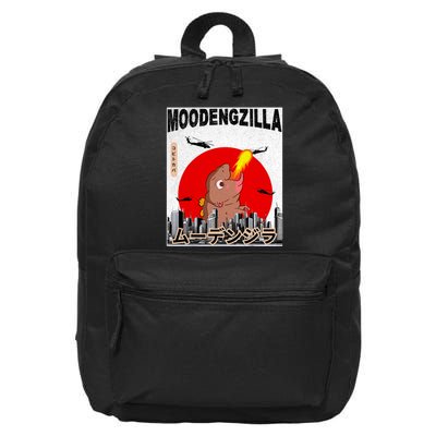 Moo Deng Pygmy Hippopotamus Funny Moodengzilla 16 in Basic Backpack