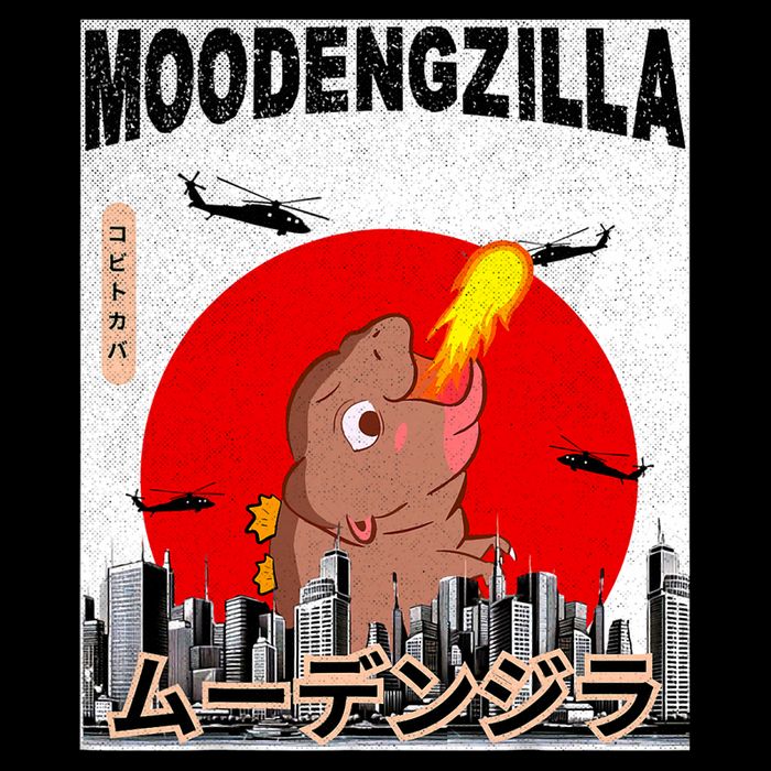Moo Deng Pygmy Hippopotamus Funny Moodengzilla Mousepad