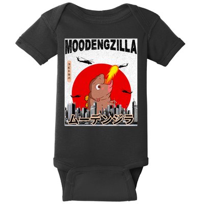 Moo Deng Pygmy Hippopotamus Funny Moodengzilla Baby Bodysuit