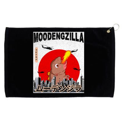 Moo Deng Pygmy Hippopotamus Funny Moodengzilla Grommeted Golf Towel