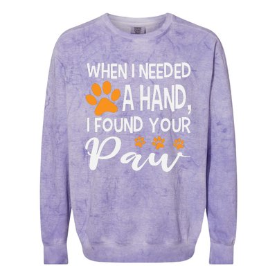 Motivational Dog Quotes Dog Paw Print Dog Lover Dog Slogans Colorblast Crewneck Sweatshirt