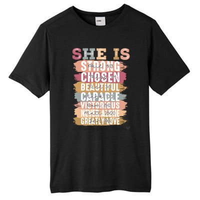 Mother’S Day Quote She Is Mom Tall Fusion ChromaSoft Performance T-Shirt