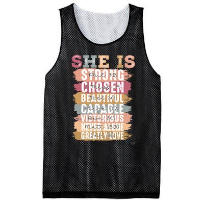 Mother’S Day Quote She Is Mom Mesh Reversible Basketball Jersey Tank