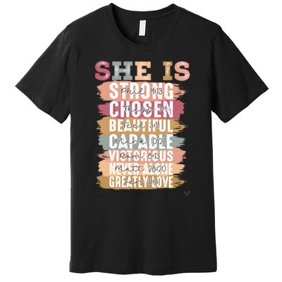 Mother’S Day Quote She Is Mom Premium T-Shirt