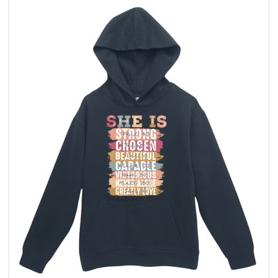 Mother’S Day Quote She Is Mom Urban Pullover Hoodie