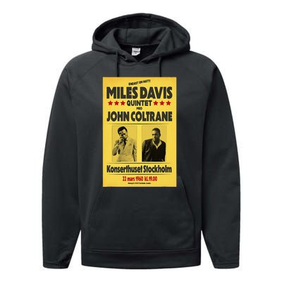 Miles D.Avis Quintet And John Coltrane Stockholm 1960 Performance Fleece Hoodie