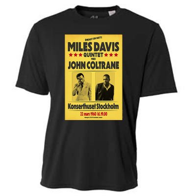 Miles D.Avis Quintet And John Coltrane Stockholm 1960 Cooling Performance Crew T-Shirt