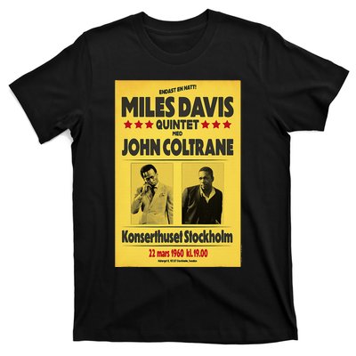 Miles D.Avis Quintet And John Coltrane Stockholm 1960 T-Shirt