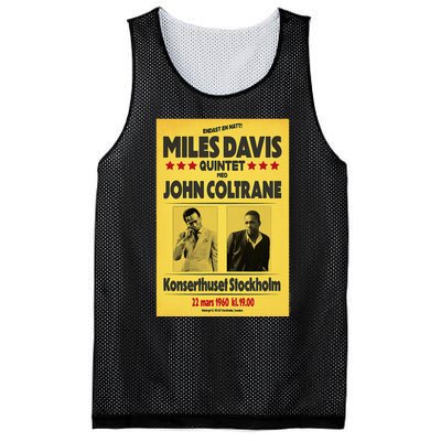 Miles D.Avis Quintet And John Coltrane Stockholm 1960 Mesh Reversible Basketball Jersey Tank