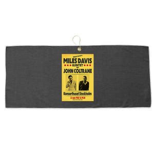 Miles D.Avis Quintet And John Coltrane Stockholm 1960 Large Microfiber Waffle Golf Towel