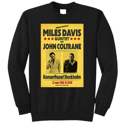 Miles D.Avis Quintet And John Coltrane Stockholm 1960 Tall Sweatshirt