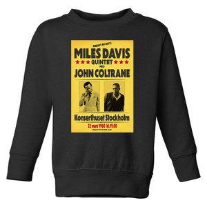 Miles D.Avis Quintet And John Coltrane Stockholm 1960 Toddler Sweatshirt