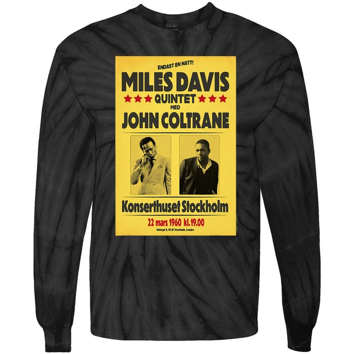 Miles D.Avis Quintet And John Coltrane Stockholm 1960 Tie-Dye Long Sleeve Shirt