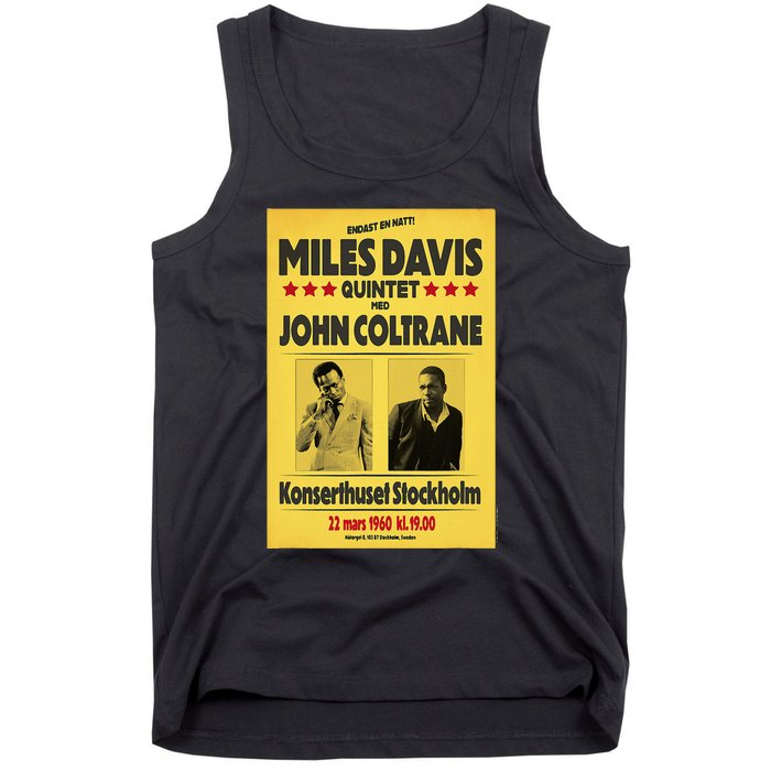 Miles D.Avis Quintet And John Coltrane Stockholm 1960 Tank Top