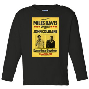 Miles D.Avis Quintet And John Coltrane Stockholm 1960 Toddler Long Sleeve Shirt