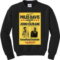 Miles D.Avis Quintet And John Coltrane Stockholm 1960 Kids Sweatshirt