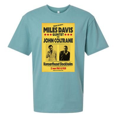 Miles D.Avis Quintet And John Coltrane Stockholm 1960 Sueded Cloud Jersey T-Shirt